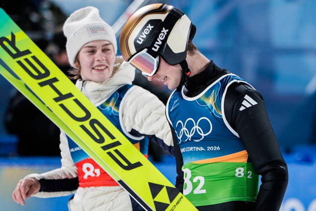 Vinter-OL i Milano Cortina 2026 Val di Fiemme, Italy 20260210. Anna Odine Strom during the 2nd round of the mixed team competition in Ski jumping, Skispringen, Ski, nordisch in Predazzo during the Winter Olympics in Milano Cortina 2026. Photo: Terje Pedersen NTB Val di Fiemme Italia EDITORIAL USE ONLY. RESTRICTED USE FOR BETTING COMPANIES Ref:_SPO0NFAVt1NfOA.jpg *** Winter Olympics in Milano Cortina 2026 Val di Fiemme, Italy 20260210 Anna Odine Strom during the 2nd round of the mixed team competition in ski jumping in Predazzo during the Winter Olympics in Milano Cortina 2026 Photo Terje Pedersen NTB Val di Fiemme Italia EDITORIAL USE ONLY RESTRICTED USE FOR BETTING COMPANIES  Copyright: xTerjexPedersenx xNTBx