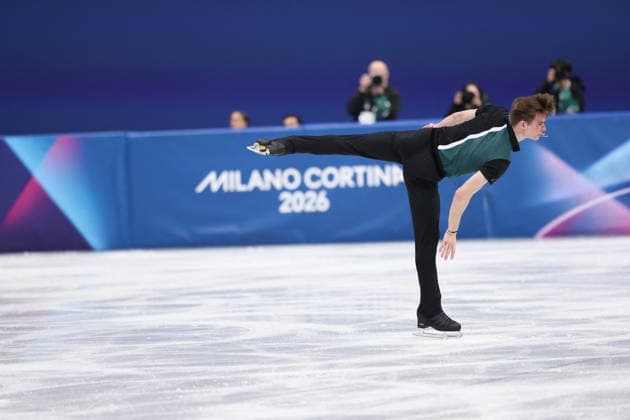 Winter Olympics - Men s Single Skating - Short Program Vladimir Samoilov of Team Poland competes in Men s Single Skating - Short Program on day four of the Milano Cortina 2026 Winter Olympic Games, Olympische Spiele, Olympia, OS at Milano Ice Skating Arena on February 10, 2026 in Milan, Italy. Photo by Alexis Jumeau ABACAPRESS.COM Milan Italy  Copyright: xJumeauxAlexis ABACAx