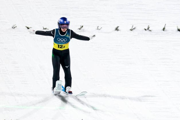 OLYMPICS - Winter Olympic Games, Olympische Spiele, Olympia, OS Milano Cortina 2026 PREDAZZO,ITALY,10.FEB.26 - OLYMPICS, Ski jumping, Skispringen, Ski, nordisch - Winter Olympic Games Milano Cortina 2026, normal hill, mixed team. Image shows Sara Takanashi (JPN).  GEPAxpictures xMatthiasxTrinkl