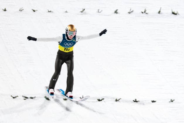 OLYMPICS - Winter Olympic Games, Olympische Spiele, Olympia, OS Milano Cortina 2026 PREDAZZO,ITALY,10.FEB.26 - OLYMPICS, Ski jumping, Skispringen, Ski, nordisch - Winter Olympic Games Milano Cortina 2026, normal hill, mixed team. Image shows Nika Prevc (SLO).  GEPAxpictures xMatthiasxTrinkl