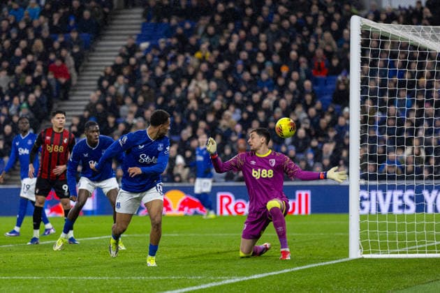 Football - FA Premier League - Everton FC v Bournemouth AFC LIVERPOOL, ENGLAND - Tuesday, February 10, 2026: Everton s Iliman Ndiaye scores the first goal but was later ruled offside during the FA Premier League match between Everton FC and Bournemouth AFC at Bramley-Moore Dock. (Photo by David Rawcliffe Propaganda) LIVERPOOL Bramley-Moore Dock MERSEYSIDE ENGLAND  Copyright: xDavidxRawcliffex P2026-02-10-Everton_Bournemouth-4
