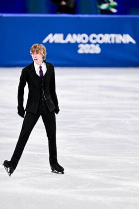 Stephen GOGOLEV (CAN), during Men Single Skating Short Program, at the Olympic Winter games, Winterspiele,Spiele, Summer games Milano Cortina 2026, at Milano Ice Skating Arena, on February 10, 2026 in Milan, Italy. Noxthirdxpartyxsales  aflo_319253209