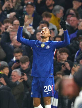 London, England, 10th February 2026. Joao Pedro of Chelsea celebrates scoring the first goal during the Chelsea vs Leeds United Premier League match at Stamford Bridge, London. Picture credit should read: Paul Terry Sportimage EDITORIAL USE ONLY. No use with unauthorised audio, video, data, fixture lists, club league logos or live services. Online in-match use limited to 120 images, no video emulation. No use in betting, games or single club league player publications. SPI_023_PT_Chelsea_v_Leeds_United SPI-4517-0024