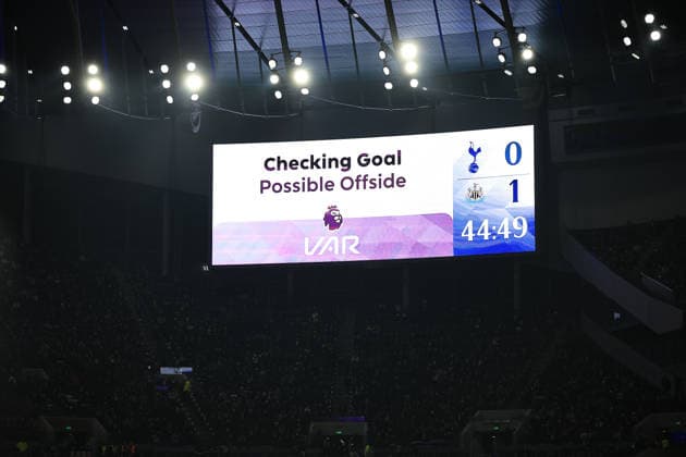Tottenham Hotspur v Newcastle United, Premier League VAR CHECK during the Premier League match between Tottenham Hotspur and Newcastle United at Tottenham Hotspur Stadium, London, UK on 10 February 2026. London Tottenham Hotspur Stadium London UK Editorial use only DataCo restrictions apply See www.football-dataco.com , Copyright: xChrisxFoxwellx PSI-23717-0020