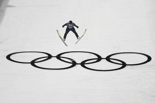(260210) -- PREDAZZO, Feb. 10, 2026 -- Zhao Jiawen of China competes during the Ski jumping, Skispringen, Ski, nordisch mixed team match at the Milan-Cortina 2026 Olympic Winter games, Winterspiele,Spiele, Summer games in Predazzo, Italy, Feb. 10, 2026. ) (MICO2026)ITALY-PREDAZZO-OLYMPIC WINTER GAMES-SKI JUMPING-MIXED TEAM HuangxWei 