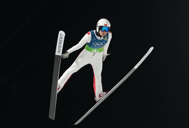 (260210) -- PREDAZZO, Feb. 10, 2026 -- Song Qiwu of China competes during the Ski jumping, Skispringen, Ski, nordisch mixed team match at the Milan-Cortina 2026 Olympic Winter games, Winterspiele,Spiele, Summer games in Predazzo, Italy, Feb. 10, 2026. ) (MICO2026)ITALY-PREDAZZO-OLYMPIC WINTER GAMES-SKI JUMPING-MIXED TEAM MengxYongmin 