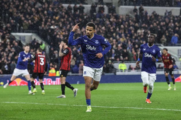 Premier League Everton v Bournemouth Iliman Ndiaye of Everton celebrates his goal to make it 1-0 during the Premier League match Everton vs Bournemouth at Hill Dickinson Stadium, Liverpool, United Kingdom on 10 February 2026 (Photo by Alfie Cosgrove News Images) Liverpool Hill Dickinson Stadium Merseyside United Kingdom Copyright: xAlfiexCosgrove NewsxImagesx