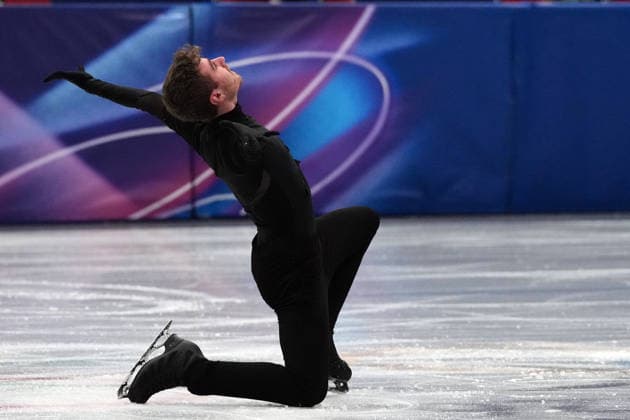 Italy™s Matteo Rizzo competes during the Figure skating, Eiskunstlauf Men Single Skating Short Program at the Milano Cortina 2026 Winter Olympics, in Milan (Italy) February 10, 2026 (Photo Claudio Furlan LaPresse)  Copyright: xClaudioxFurlan LaPressex