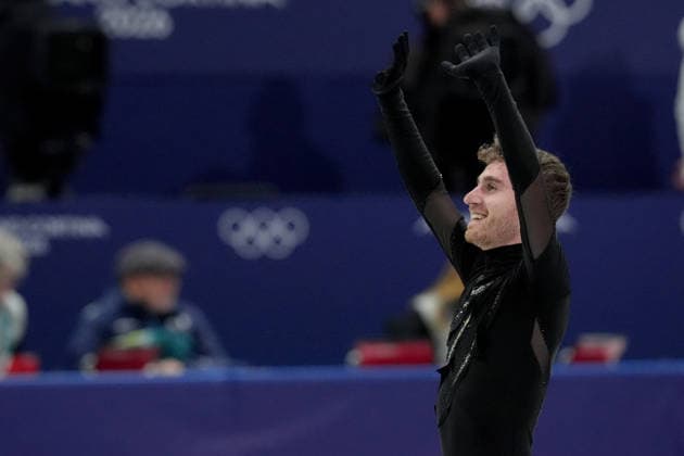 Italy™s Matteo Rizzo competes during the Figure skating, Eiskunstlauf Men Single Skating Short Program at the Milano Cortina 2026 Winter Olympics, in Milan (Italy) February 10, 2026 (Photo Claudio Furlan LaPresse)  Copyright: xClaudioxFurlan LaPressex