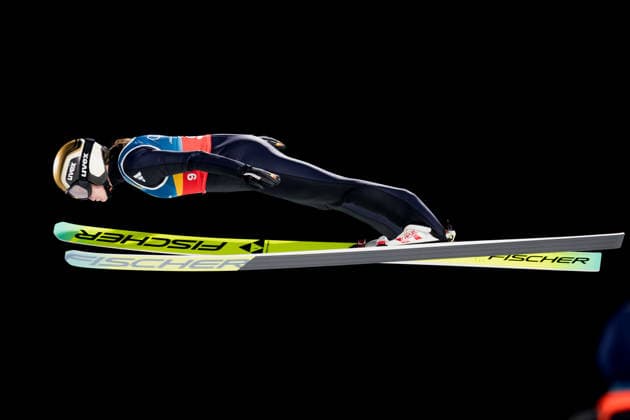 OLYMPICS - Winter Olympic Games, Olympische Spiele, Olympia, OS Milano Cortina 2026 PREDAZZO,ITALY,10.FEB.26 - OLYMPICS, Ski jumping, Skispringen, Ski, nordisch - Winter Olympic Games Milano Cortina 2026, normal hill, mixed team. Image shows Agnes Reisch (GER).  GEPAxpictures xMatthiasxTrinkl