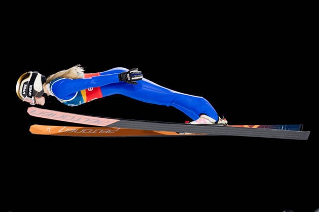 OLYMPICS - Winter Olympic Games, Olympische Spiele, Olympia, OS Milano Cortina 2026 PREDAZZO,ITALY,10.FEB.26 - OLYMPICS, Ski jumping, Skispringen, Ski, nordisch - Winter Olympic Games Milano Cortina 2026, normal hill, mixed team. Image shows Heta Hirvonen (FIN).  GEPAxpictures xMatthiasxTrinkl