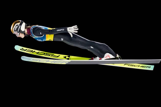 OLYMPICS - Winter Olympic Games, Olympische Spiele, Olympia, OS Milano Cortina 2026 PREDAZZO,ITALY,10.FEB.26 - OLYMPICS, Ski jumping, Skispringen, Ski, nordisch - Winter Olympic Games Milano Cortina 2026, normal hill, mixed team. Image shows Josephine Pagnier (FRA).  GEPAxpictures xMatthiasxTrinkl