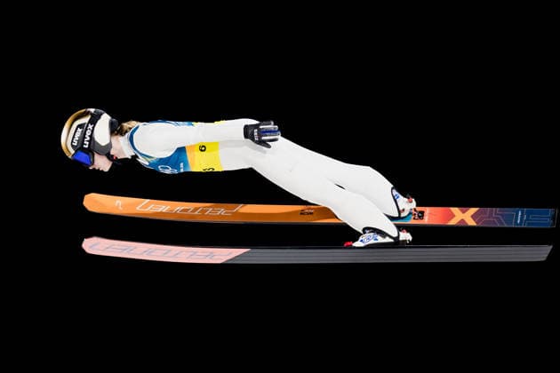 OLYMPICS - Winter Olympic Games, Olympische Spiele, Olympia, OS Milano Cortina 2026 PREDAZZO,ITALY,10.FEB.26 - OLYMPICS, Ski jumping, Skispringen, Ski, nordisch - Winter Olympic Games Milano Cortina 2026, normal hill, mixed team. Image shows Jenny Rautionaho (FIN).  GEPAxpictures xMatthiasxTrinkl