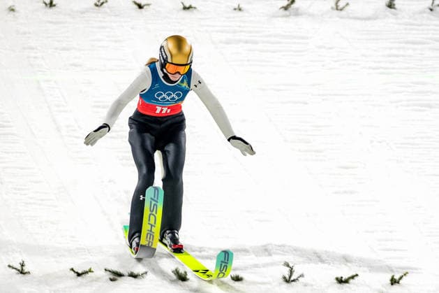 OLYMPICS - Winter Olympic Games, Olympische Spiele, Olympia, OS Milano Cortina 2026 PREDAZZO,ITALY,10.FEB.26 - OLYMPICS, Ski jumping, Skispringen, Ski, nordisch - Winter Olympic Games Milano Cortina 2026, normal hill, mixed team. Image shows Nika Vodan (SLO).  GEPAxpictures xMatthiasxTrinkl
