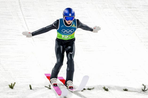 OLYMPICS - Winter Olympic Games, Olympische Spiele, Olympia, OS Milano Cortina 2026 PREDAZZO,ITALY,10.FEB.26 - OLYMPICS, Ski jumping, Skispringen, Ski, nordisch - Winter Olympic Games Milano Cortina 2026, normal hill, mixed team. Image shows Ryoyu Kobayashi (JPN).  GEPAxpictures xMatthiasxTrinkl