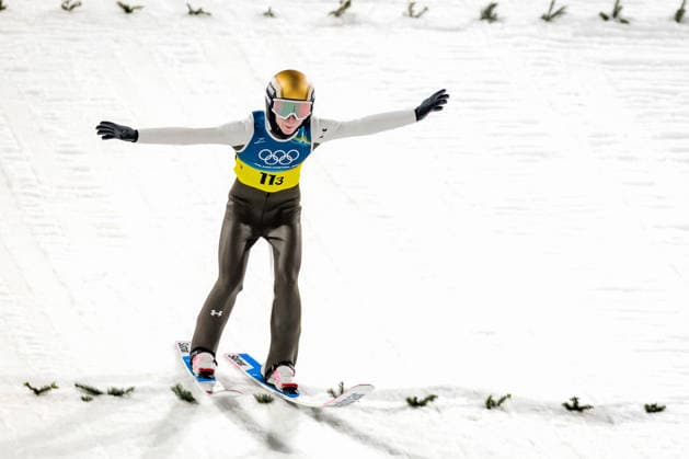 OLYMPICS - Winter Olympic Games, Olympische Spiele, Olympia, OS Milano Cortina 2026 PREDAZZO,ITALY,10.FEB.26 - OLYMPICS, Ski jumping, Skispringen, Ski, nordisch - Winter Olympic Games Milano Cortina 2026, normal hill, mixed team. Image shows Nika Prevc (SLO).  GEPAxpictures xMatthiasxTrinkl
