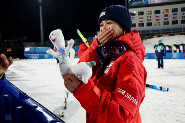Sara Takanashi (JPN), FEBRUARY 10, 2026 - Ski jumping, Skispringen, Ski, nordisch : Mixed Team Medal ceremony during the Milano Cortina 2026 Olympic Winter games, Winterspiele,Spiele, Summer games at Predazzo Ski Jumping Stadium in Predazzo, Italy. Noxthirdxpartyxsales  aflo_319260178