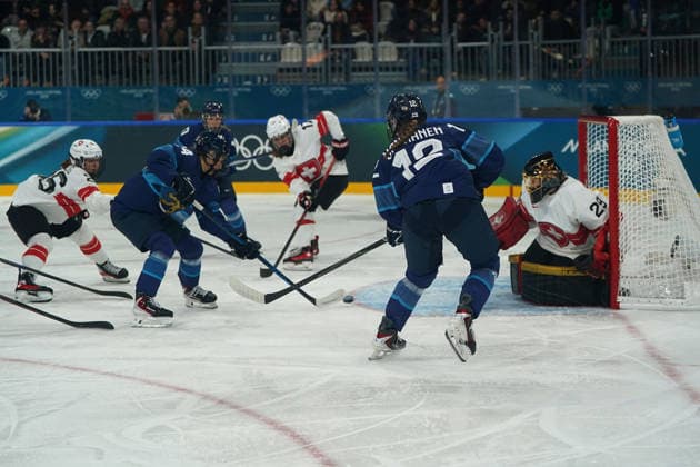 Milano Cortina, 2026 , Winter Olympic Games, Olympische Spiele, Olympia, OS Olympische Winter-Olympische spiele 2026 , Eishockey Frauen, Women s Preliminary Round Kanada vs USA Finnland-Schweiz, Finland-Switzerland Ice hockey, Eishockey Arena Rho Milano, Finland, Finnland, FIN Photocopyright Gladys Chai von der Laage *** Milano Cortina, 2026 , Winter Olympic Games, Winter Olympic Games 2026 , Ice Hockey Women, Women s Preliminary Round Canada vs USA Finland Switzerland, Finland Switzerland Ice Hockey Arena Rho Milano, Finland, Finland, FIN Photocopyright Gladys Chai von der Laage