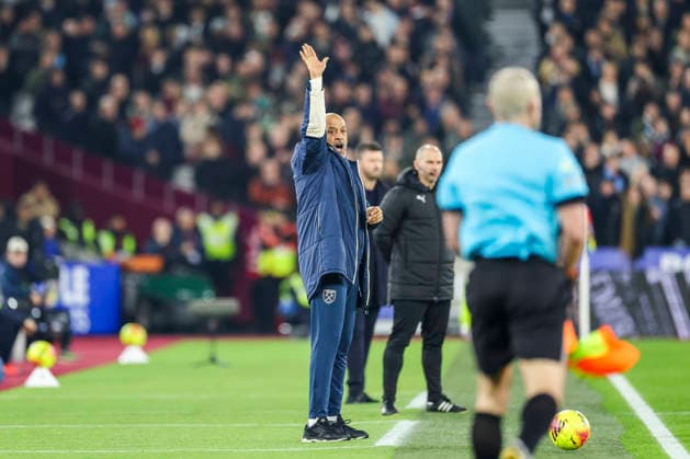 West Ham United v Manchester United, ManU Premier League West Ham United Manager Nuno Espirito Santo POR reacts and gestures during the West Ham United v Manchester United Premier League match at the London Stadium, London, England on 10 February 2026 Credit: Phil Duncan Every Second Media Editorial use only. All images are copyright Every Second Media Limited. No images may be reproduced without prior permission. All rights reserved. Premier League and Football League images are subject to licensing agreements with Football DataCo Limited. see https: www.football-dataco.com Copyright: xIMAGO EveryxSecondxMediax ESM-1794-0009 PhilxDuncanx xEveryxSecondxMediax