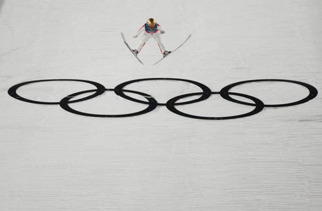 (260210) -- PREDAZZO, Feb. 10, 2026 -- Zeng Ping of China competes during the Ski jumping, Skispringen, Ski, nordisch mixed team final round match at the Milan-Cortina 2026 Olympic Winter games, Winterspiele,Spiele, Summer games in Predazzo, Italy, Feb. 10, 2026. ) (MICO2026)ITALY-PREDAZZO-OLYMPIC WINTER GAMES-SKI JUMPING-MIXED TEAM HuangxWei 