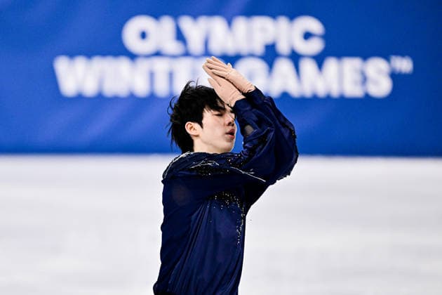 Junhwan CHA (KOR), during Men Single Skating Short Program, at the Olympic Winter games, Winterspiele,Spiele, Summer games Milano Cortina 2026, at Milano Ice Skating Arena, on February 10, 2026 in Milan, Italy. Noxthirdxpartyxsales  aflo_319261463