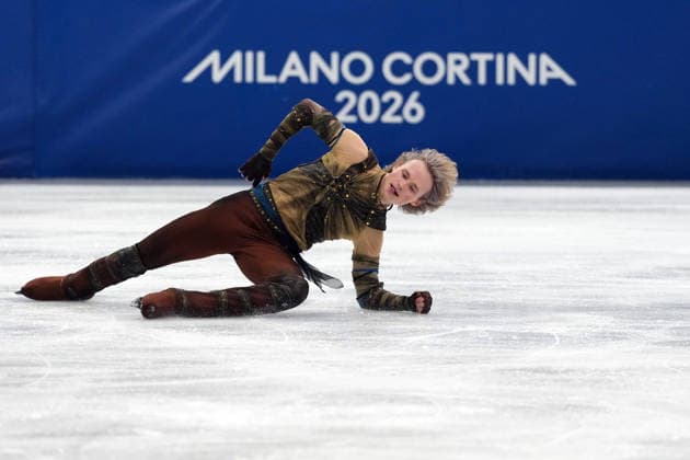 Ilia Malinin from USA competes during the Figure skating, Eiskunstlauf Men Single Skating Short Program at the Milano Cortina 2026 Winter Olympics, in Milan (Italy) February 10, 2026 (Photo Claudio Furlan LaPresse)  Copyright: xClaudioxFurlan LaPressex