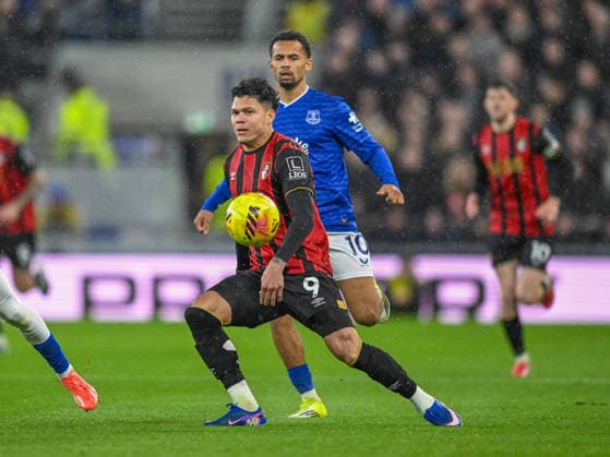 Everton v Bournemouth Premier League Evanilson of Bournemouth during the Premier League match at the Hill Dickson Stadium, Liverpool 10 02 2026 UK Newspapers OUT Copyright: xKarlxVallantinex FIL-22953-0018