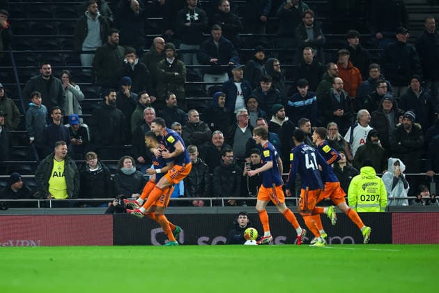Tottenham Hotspur v Newcastle United, Premier League GOAL CELEBRATION Newcastle United Defender Malick Thiaw (12) makes it 0-1 during the Premier League match between Tottenham Hotspur and Newcastle United at Tottenham Hotspur Stadium, London, UK on 10 February 2026. London Tottenham Hotspur Stadium London UK Editorial use only DataCo restrictions apply See www.football-dataco.com , Copyright: xChrisxFoxwellx PSI-23717-0118