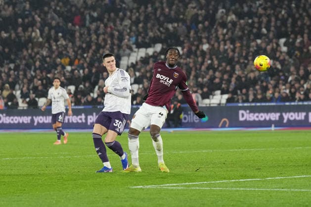 West Ham United v Manchester United, ManU Premier League GOAL 1-1 Manchester United forward Benjamin Sesko (30) scores and celebrates during the Premier League match between West Ham United and Manchester United at the London Stadium, London, UK on 10 February 2026. London London Stadium UK Editorial use only DataCo restrictions apply See www.football-dataco.com , Copyright: xStephenxFlynnx PSI-23718-0131