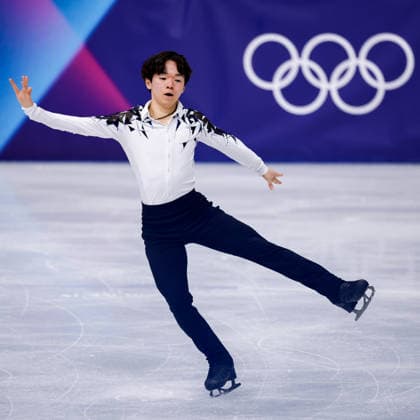 2026-02-10 Figure skating, Eiskunstlauf - Milano Cortina 2026 Winter Olympics - Day 4 MILAN, ITALY - FEBRUARY 10: Yuma Kagiyama of Japan competing in the Men Single Skating - Short Program during Day 4 of Figure Skating - Milano Cortina 2026 Winter Olympics at Milano Ice Skating Arena on February 10, 2026 in Milan, Italy. (Photo by Joris Verwijst BSR Agency) Milan Italy Content not available for redistribution in The Netherlands directly or indirectly through any third parties. Copyright: xBSRxAgencyx