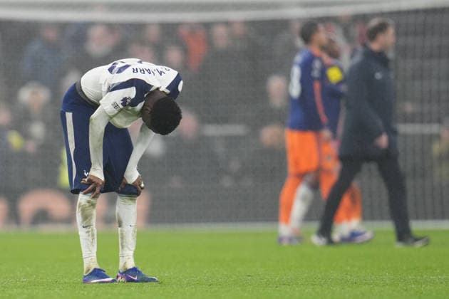 Premier League Tottenham Hotspur v Newcastle Untied Pape Matar Sarr of Tottenham Hotspur at full time during the Premier League match Tottenham Hotspur vs Newcastle Untied at Tottenham Hotspur Stadium, London, United Kingdom on 10 February 2026 (Photo by Harvey Murphy News Images) Copyright: xHarveyxMurphy NewsxImagesx