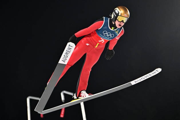 Predazzo, Italy, February 10th 2026. Pola Beltowska of Poland in action during the Ski jumping, Skispringen, Ski, nordisch Mixed Team Normal Hill competition of the Olympic Winter games, Winterspiele,Spiele, Summer games 2026 in Predazzo, Italy. (Photo by Igor Kupljenik Sports Press Photo)  Copyright: xIgorxKupljenikx xSPPx Sportspressphoto_SPR91131