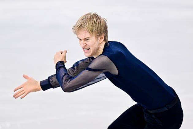 Daniel GRASSL (ITA), during Men Single Skating Short Program, at the Olympic Winter games, Winterspiele,Spiele, Summer games Milano Cortina 2026, at Milano Ice Skating Arena, on February 10, 2026 in Milan, Italy. Noxthirdxpartyxsales  aflo_319277764