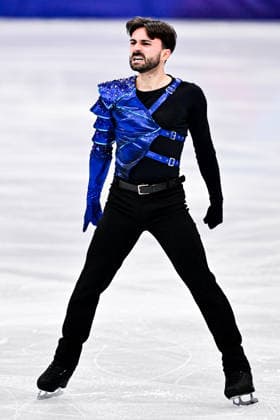 Kevin AYMOZ (FRA), during Men Single Skating Short Program, at the Olympic Winter games, Winterspiele,Spiele, Summer games Milano Cortina 2026, at Milano Ice Skating Arena, on February 10, 2026 in Milan, Italy. Noxthirdxpartyxsales  aflo_319277962