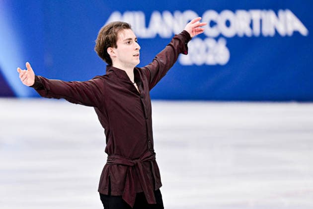 Nika EGADZE (GEO), during Men Single Skating Short Program, at the Olympic Winter games, Winterspiele,Spiele, Summer games Milano Cortina 2026, at Milano Ice Skating Arena, on February 10, 2026 in Milan, Italy. Noxthirdxpartyxsales  aflo_319278308