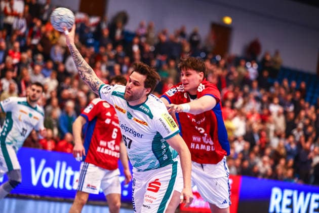Handball I Herren I Saison 2025 2026 I Bundesliga I 20. Spieltag I HSV Hamburg - SC DHFK Leipzig I 10.02.2026 Dean Bombac (SC DHFK Leipzig) Copyright: xLobeca RalfxHomburgx