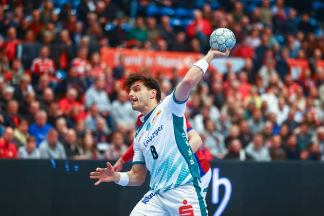 Handball I Herren I Saison 2025 2026 I Bundesliga I 20. Spieltag I HSV Hamburg - SC DHFK Leipzig I 10.02.2026 Lucas Krzikalla (8, SC DHfK Leipzig) Copyright: xLobeca RalfxHomburgx