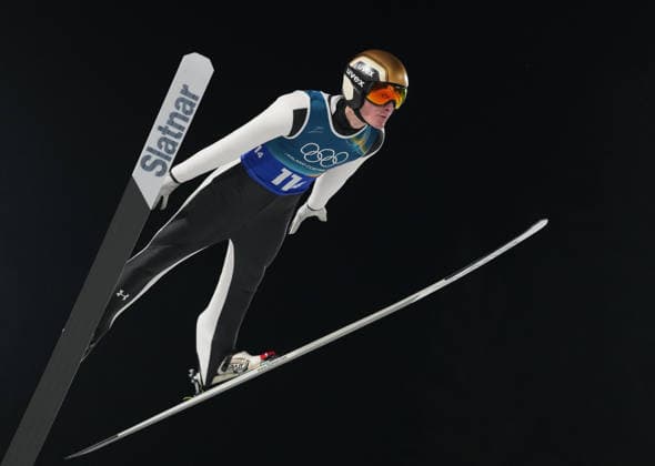 260210 -- PREDAZZO, Feb. 10, 2026 -- Domen Prevc of Slovenia competes during the 1st round match of Ski jumping, Skispringen, Ski, nordisch mixed team at the Milan-Cortina 2026 Olympic Winter games, Winterspiele,Spiele, Summer games in Predazzo, Italy, Feb. 10, 2026. MICO2026ITALY-PREDAZZO-OLYMPIC WINTER GAMES-SKI JUMPING-MIXED TEAM MengxYongmin  (MICO2026)ITALY-PREDAZZO-OLYMPIC WINTER GAMES-SKI JUMPING-MIXED TEAM IMAGO MengxYongmin  imago images 0847274517