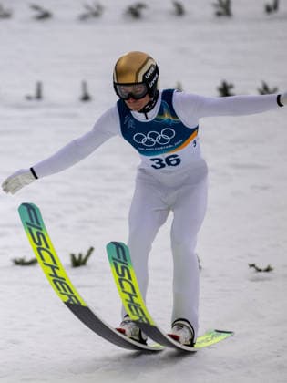 OLYMPICS - Winter Olympic Games, Olympische Spiele, Olympia, OS Milano Cortina 2026 PREDAZZO,ITALY,11.FEB.26 - OLYMPICS, NORDIC SKIING, NORDIC COMBINED, Ski jumping, Skispringen, Ski, nordisch - Winter Olympic Games Milano Cortina 2026, normal hill, men. Image shows Johannes Lamparter (AUT).  GEPAxpictures xOliverxLerch