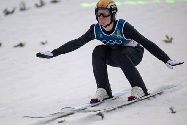 OLYMPICS - Winter Olympic Games, Olympische Spiele, Olympia, OS Milano Cortina 2026 PREDAZZO,ITALY,11.FEB.26 - OLYMPICS, NORDIC SKIING, NORDIC COMBINED, Ski jumping, Skispringen, Ski, nordisch - Winter Olympic Games Milano Cortina 2026, normal hill, men. Image shows Einar Luraas Oftebro (NOR).  GEPAxpictures xOliverxLerch