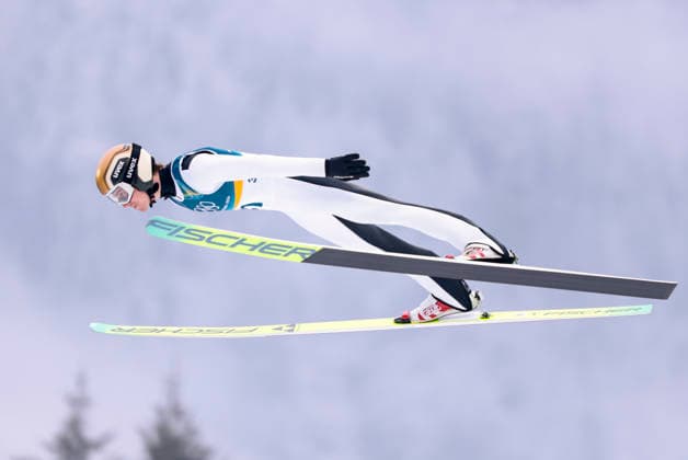 OLYMPICS - Winter Olympic Games, Olympische Spiele, Olympia, OS Milano Cortina 2026 PREDAZZO,ITALY,11.FEB.26 - OLYMPICS, NORDIC SKIING, NORDIC COMBINED, Ski jumping, Skispringen, Ski, nordisch - Winter Olympic Games Milano Cortina 2026, normal hill, men. Image shows Thomas Rettenegger (AUT).  GEPAxpictures xMatthiasxTrinkl