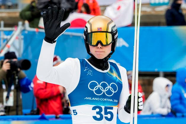 Winter Olympics in Milan Cortina 2026 Val di Fiemme, Italy 20260211. Jens Luraas Oftebro from Norway during the combined individual Gundersen normal hill in the Predazzo Ski jumping, Skispringen, Ski, nordisch arena during the Winter Olympics in Milano Cortina 2026. Photo: Terje Pedersen NTB Val di Fiemme Italy EDITORIAL USE ONLY. RESTRICTED USE FOR BETTING COMPANIES Ref:_SPOBbIcLxqprOM.jpg *** Winter Olympics in Milan Cortina 2026 Val di Fiemme, Italy 20260211 Jens Luraas Oftebro from Norway during the combined individual Gundersen normal hill in the Predazzo Ski Jumping arena during the Winter Olympics in Milan Cortina 2026 Photo Terje Pedersen NTB Val di Fiemme Italy EDITORIAL USE ONLY RESTRICTED USE FOR BETTING COMPANIES  Copyright: xTerjexPedersenx xNTBx