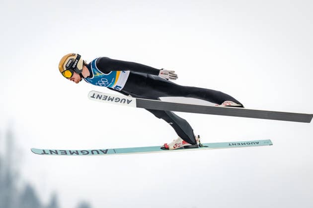 OLYMPICS - Winter Olympic Games, Olympische Spiele, Olympia, OS Milano Cortina 2026 PREDAZZO,ITALY,11.FEB.26 - OLYMPICS, NORDIC SKIING, NORDIC COMBINED, Ski jumping, Skispringen, Ski, nordisch - Winter Olympic Games Milano Cortina 2026, normal hill, men. Image shows Mael Tyrode (FRA).  GEPAxpictures xMatthiasxTrinkl