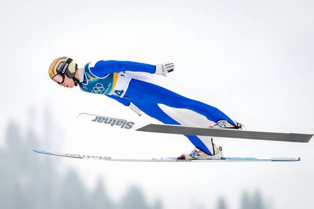 OLYMPICS - Winter Olympic Games, Olympische Spiele, Olympia, OS Milano Cortina 2026 PREDAZZO,ITALY,11.FEB.26 - OLYMPICS, NORDIC SKIING, NORDIC COMBINED, Ski jumping, Skispringen, Ski, nordisch - Winter Olympic Games Milano Cortina 2026, normal hill, men. Image shows Vid Vrhovnik (SLO).  GEPAxpictures xMatthiasxTrinkl