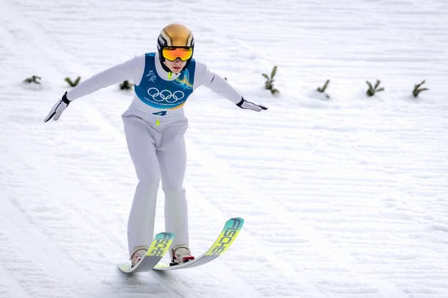OLYMPICS - Winter Olympic Games, Olympische Spiele, Olympia, OS Milano Cortina 2026 PREDAZZO,ITALY,11.FEB.26 - OLYMPICS, NORDIC SKIING, NORDIC COMBINED, Ski jumping, Skispringen, Ski, nordisch - Winter Olympic Games Milano Cortina 2026, normal hill, men. Image shows Milosz Krzempek (POL).  GEPAxpictures xMatthiasxTrinkl