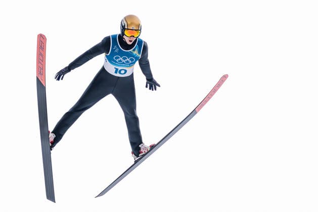 OLYMPICS - Winter Olympic Games, Olympische Spiele, Olympia, OS Milano Cortina 2026 PREDAZZO,ITALY,11.FEB.26 - OLYMPICS, NORDIC SKIING, NORDIC COMBINED, Ski jumping, Skispringen, Ski, nordisch - Winter Olympic Games Milano Cortina 2026, normal hill, men. Image shows Wille Karhumaa (FIN).  GEPAxpictures xMatthiasxTrinkl