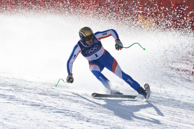 OLYMPICS - Winter Olympic Games, Olympische Spiele, Olympia, OS Milano Cortina 2026 BORMIO,ITALY,11.FEB.26 - OLYMPICS, ALPINE SKIING - Winter Olympic Games Milano Cortina 2026, Super G, men. Image shows Nils Allegre (FRA).  GEPAxpictures xWolfgangxGrebien