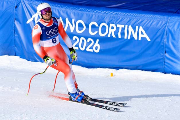 OLYMPICS - Winter Olympic Games, Olympische Spiele, Olympia, OS Milano Cortina 2026 BORMIO,ITALY,11.FEB.26 - OLYMPICS, ALPINE SKIING - Winter Olympic Games Milano Cortina 2026, Super G, men. Image shows Alexis Monney (SUI).  GEPAxpictures xWolfgangxGrebien