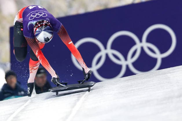 OLYMPICS - Winter Olympic Games, Olympische Spiele, Olympia, OS Milano Cortina 2026 CORTINA D AMPEZZO,ITALY,11.FEB.26 - OLYMPICS, SKELETON - Winter Olympic Games Milano Cortina 2026, women, training. Image shows Janine Flock (AUT).  GEPAxpictures xMaticxKlansek
