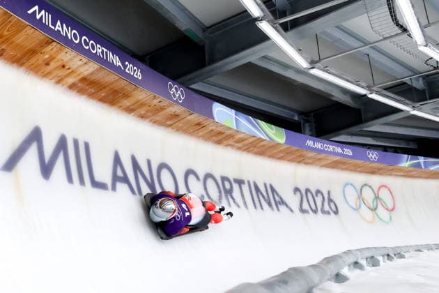 OLYMPICS - Winter Olympic Games, Olympische Spiele, Olympia, OS Milano Cortina 2026 CORTINA D AMPEZZO,ITALY,11.FEB.26 - OLYMPICS, SKELETON - Winter Olympic Games Milano Cortina 2026, women, training. Image shows Janine Flock (AUT).  GEPAxpictures xMaticxKlansek